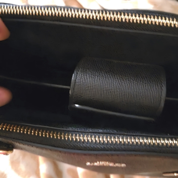 Coach Black Leather Tote with Gold Hardware - Picture 6 of 6